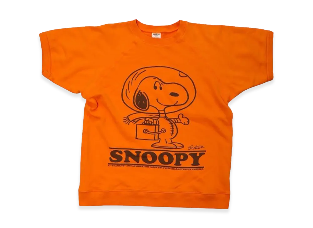 SAPEur x PEANUTS Snoopy S/S Sweat "Orange"