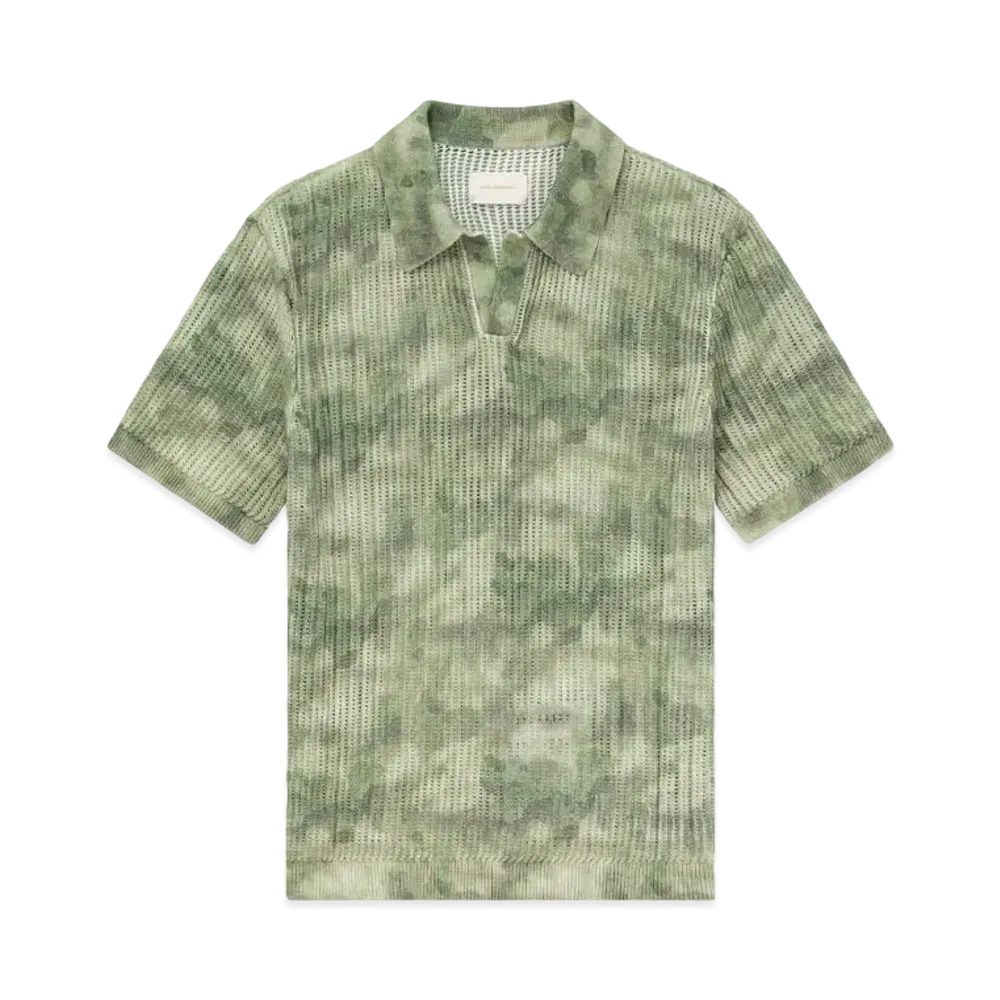 Aime Leon Dore Mesh Knit Polo "Green"