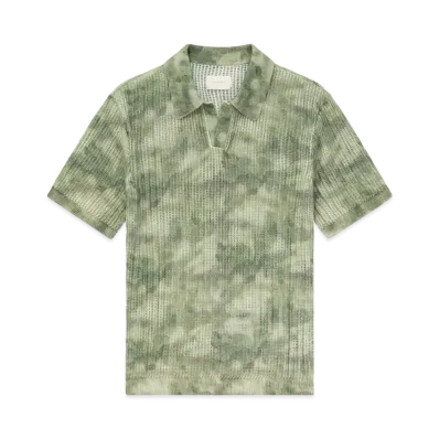 Aime Leon Dore Mesh Knit Polo "Green"