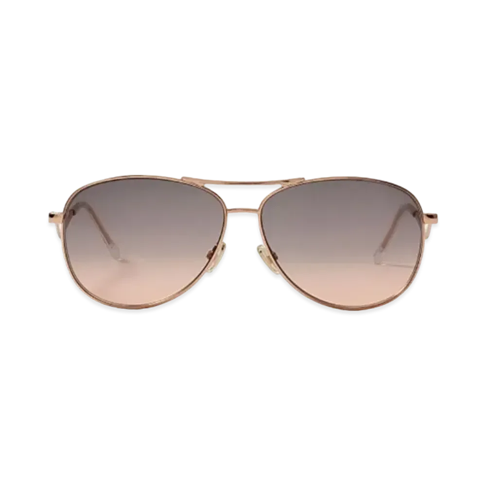 Jimmy Choo Essy Aviator Sunglasses With Shaded Lenses "Grey/Fuchsia/Gold Copper"