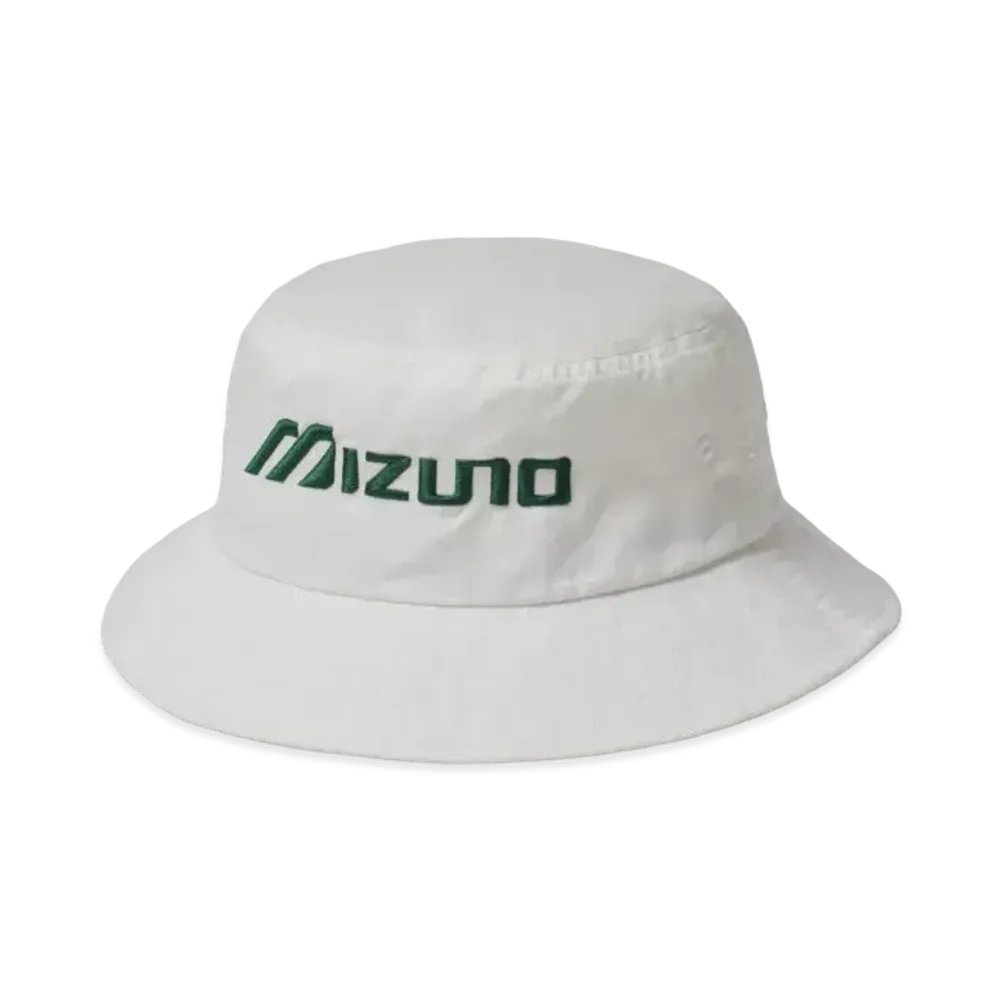 MIZUNO x New Vintage Golf Classic Logo Print Embroidery Bucket Hat "White"