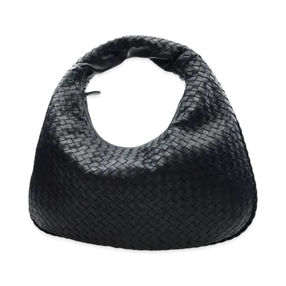 Bottega Veneta Lambskin Hand Bag "Dark Blue"