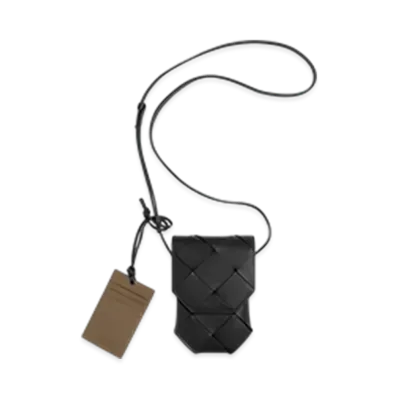 Bottega Veneta Diago Phone Pouch "Black/Pine Cone"
