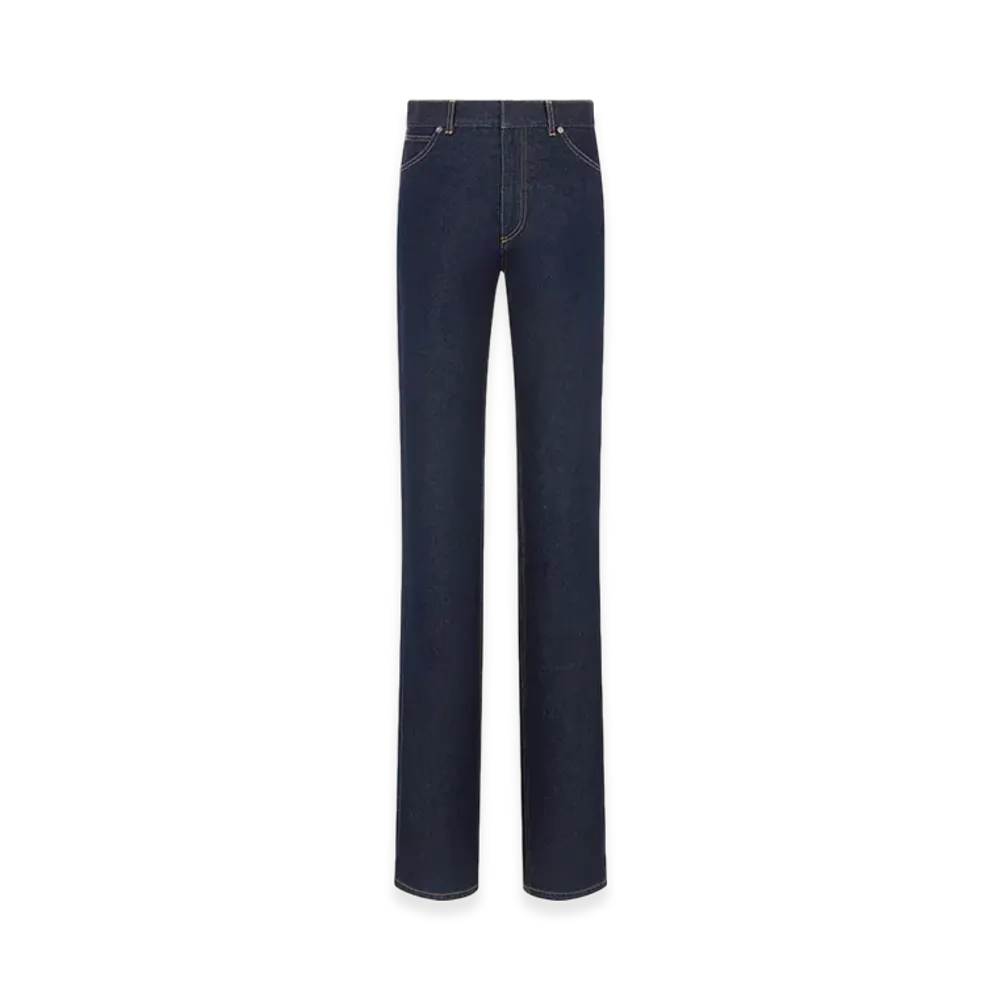 Dior Women's Fitted Jeans Denim "Deep Blue"