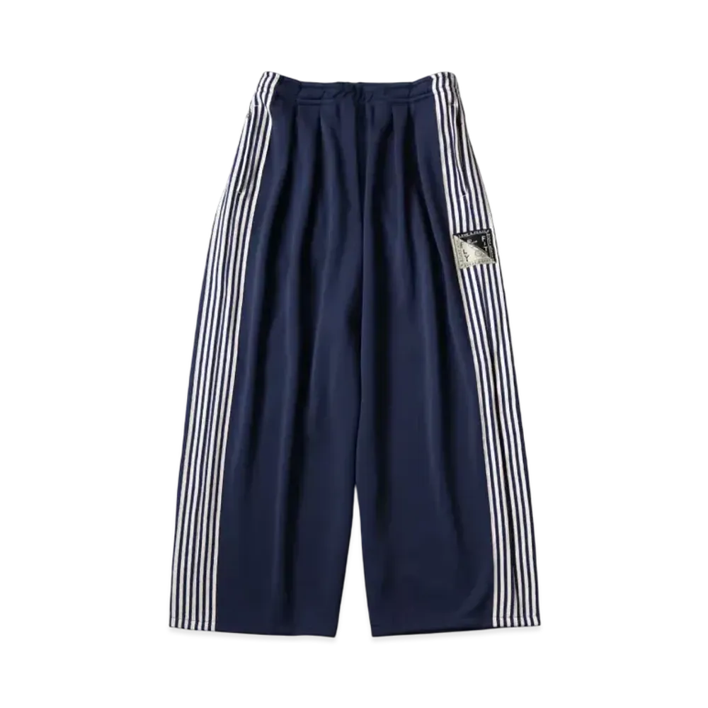 KAPITAL Smooth Jersey Stunt Man Woman Super Buggy Track Pants "Navy"