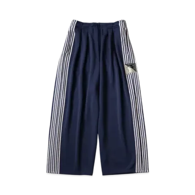 KAPITAL Smooth Jersey Stunt Man Woman Super Buggy Track Pants "Navy"