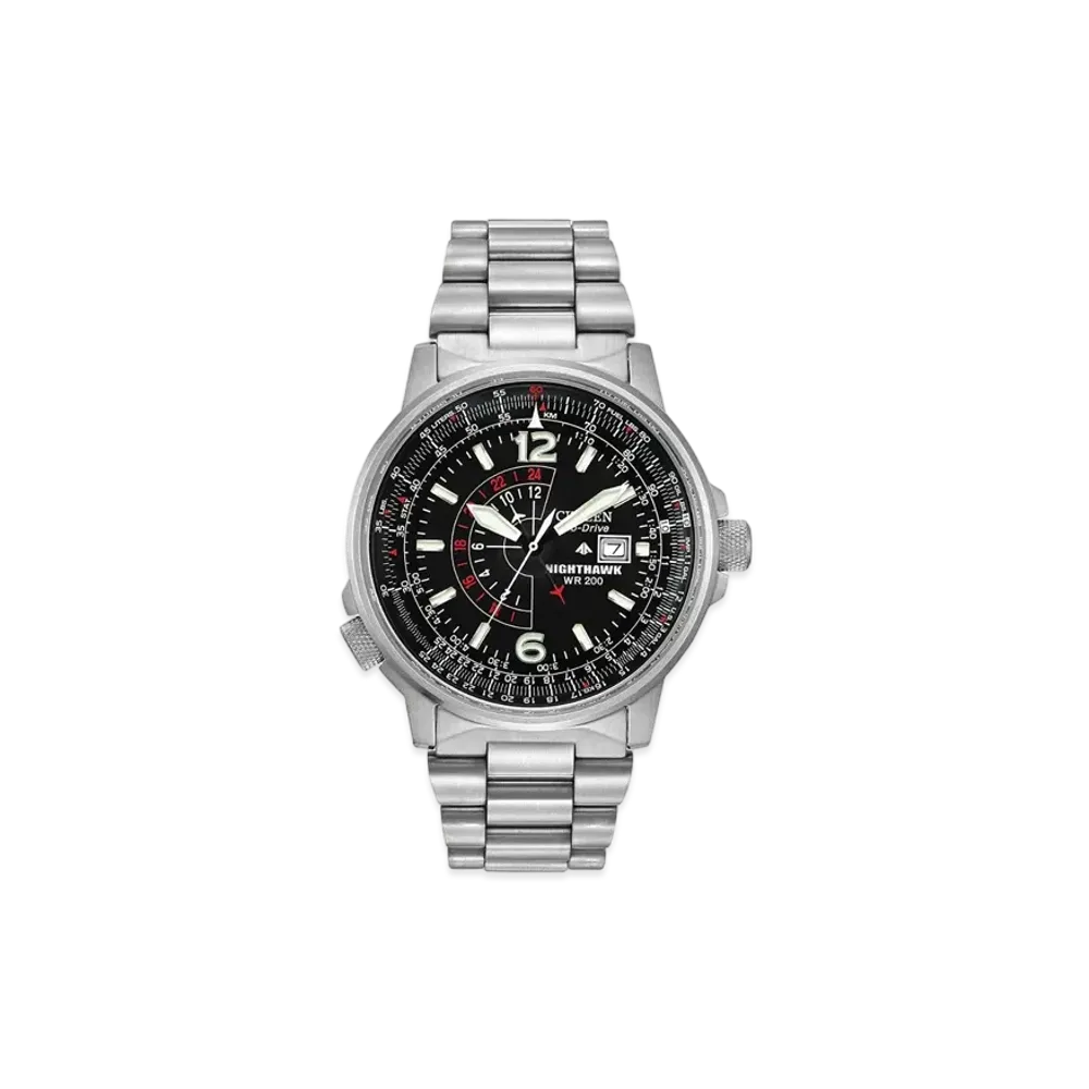 CITIZEN Nighthawk Eco-Drive Pilot "Black" BJ7000-52E