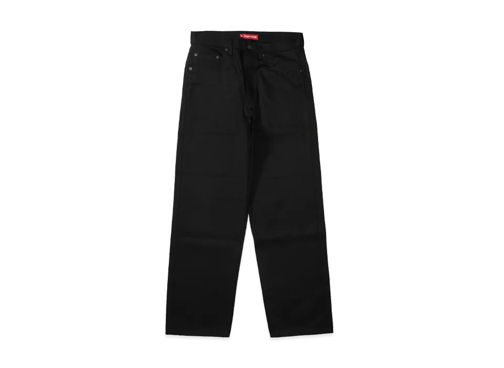 Supreme Rigid Loose Fit Selvedge Jean (26SS) "Rigid Black"