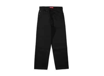 Supreme Rigid Loose Fit Selvedge Jean (26SS) "Rigid Black"