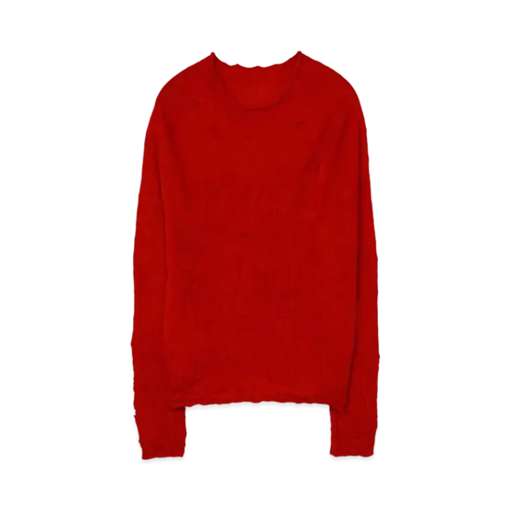 Yohji Yamamoto Y's QR LINKS WRINKLE PULLOVER "Red"