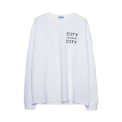 CITY COUNTRY CITY Cotton L/s T-shirt_City Country City "WHITE"