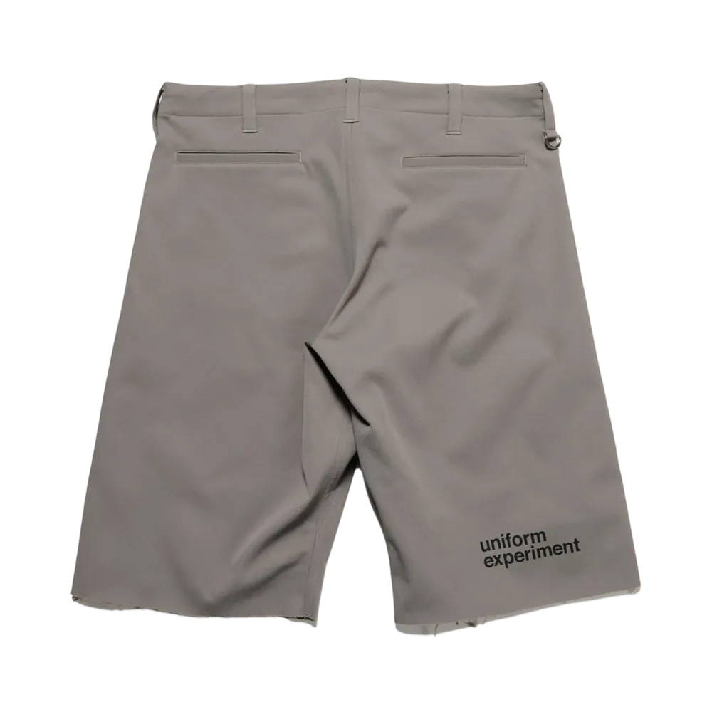 uniform experiment High Stretch Pique Cut Off Shorts "Gray"