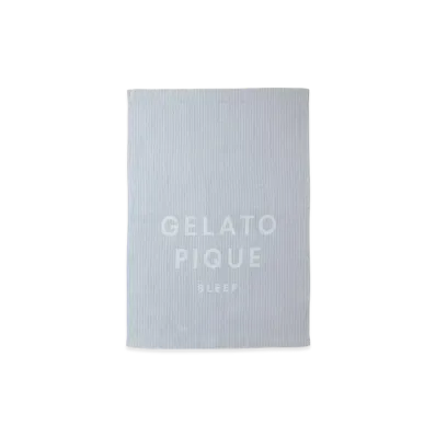 GELATO PIQUE Sleep Stripe GELATO PIQUE Logo Imabari Towel Blanket "Blue"