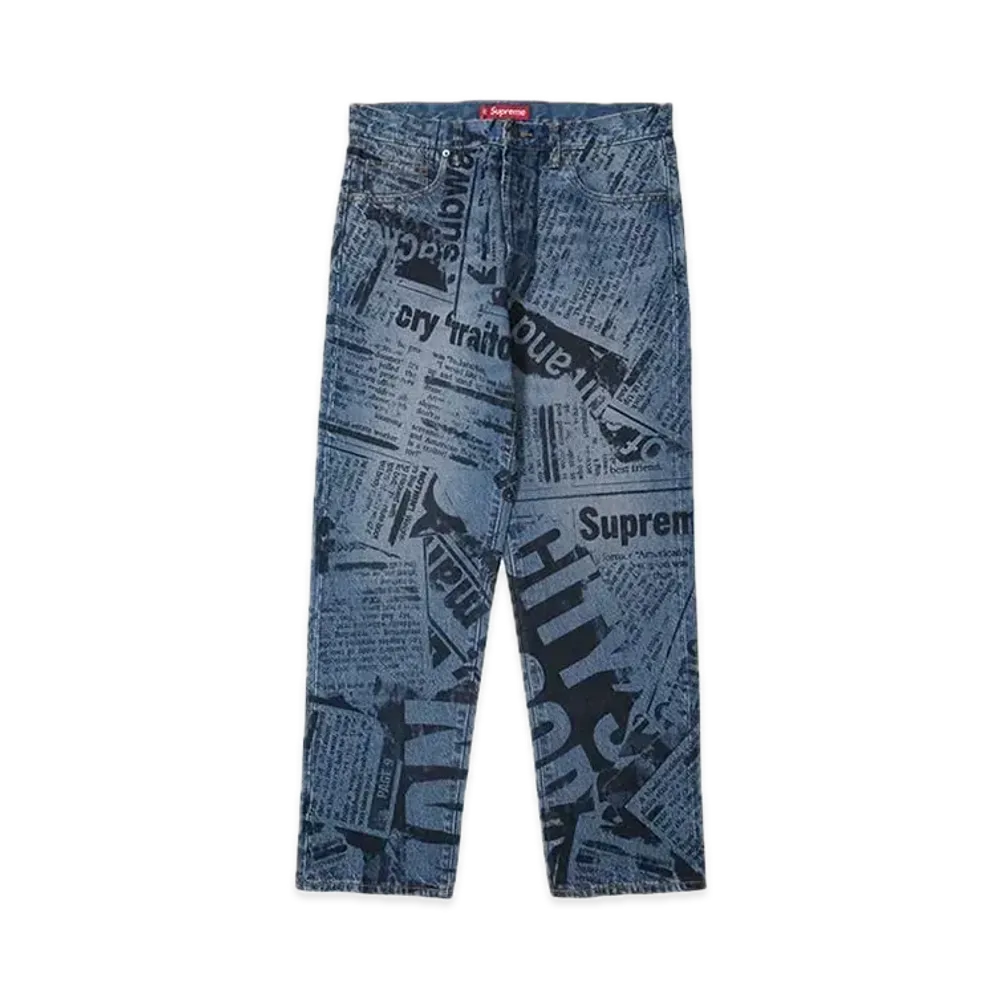 Supreme Regular Jean "Newspaper" (25SS)