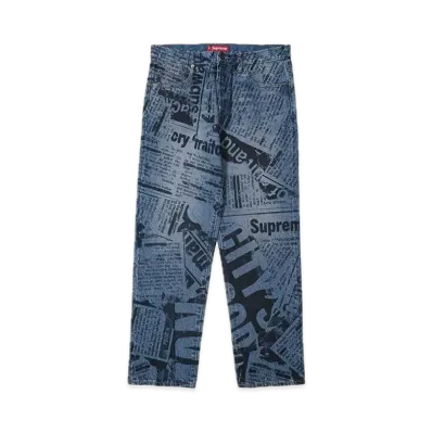 Supreme Regular Jean "Newspaper" (25SS)