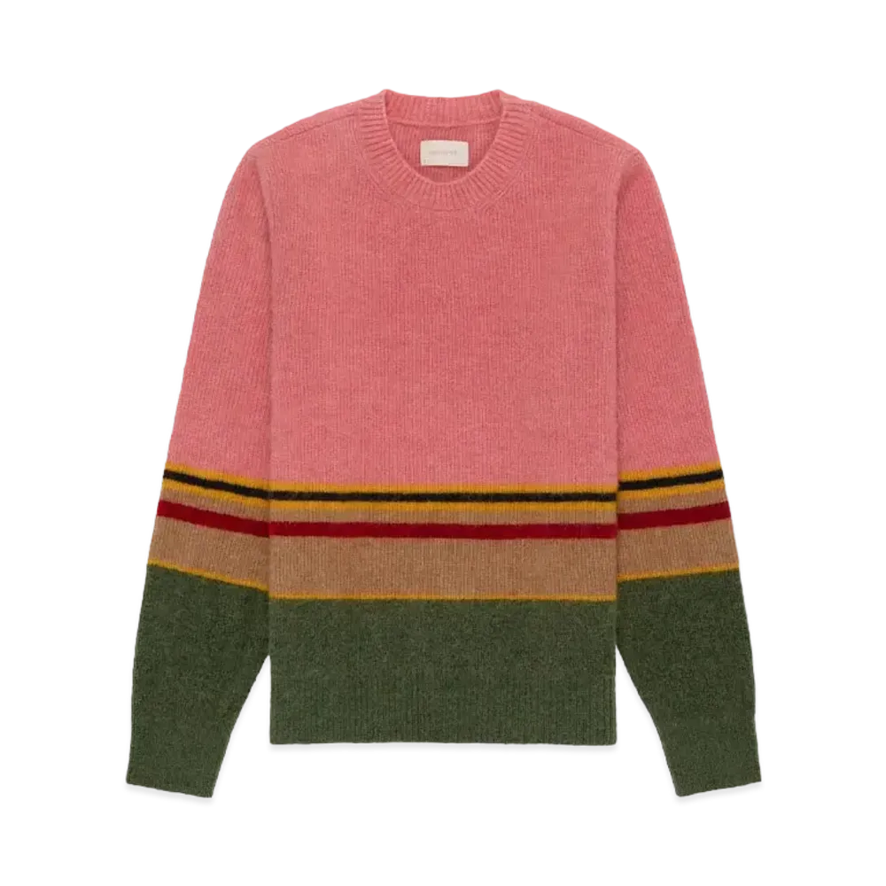Aime Leon Dore Striped Alpaca Crewneck Sweater "Multi"