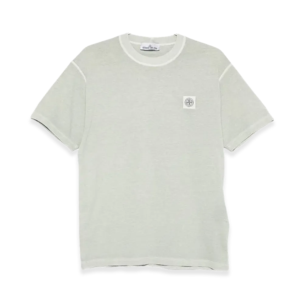Stone Island Short-Sleeved T-Shirt In Organic Cotton Jersey "Green"