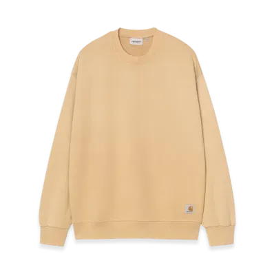 Carhartt WIP Hudson Sweat "Dusty H Brown(Chalk Wash)"