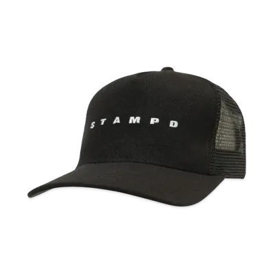 STAMPD Strike Logo Trucker Hat "BLACK"