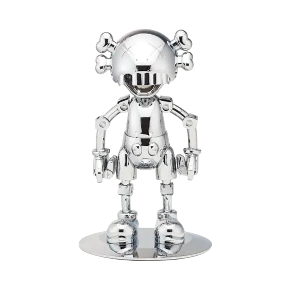 KAWS Hajime Sorayama No Future Companion Figure "Silver"