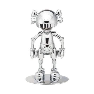 KAWS Hajime Sorayama No Future Companion Figure "Silver"