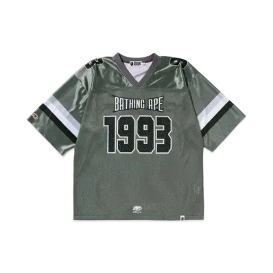 A BATHING APE Bape Football Jersey "Gray"
