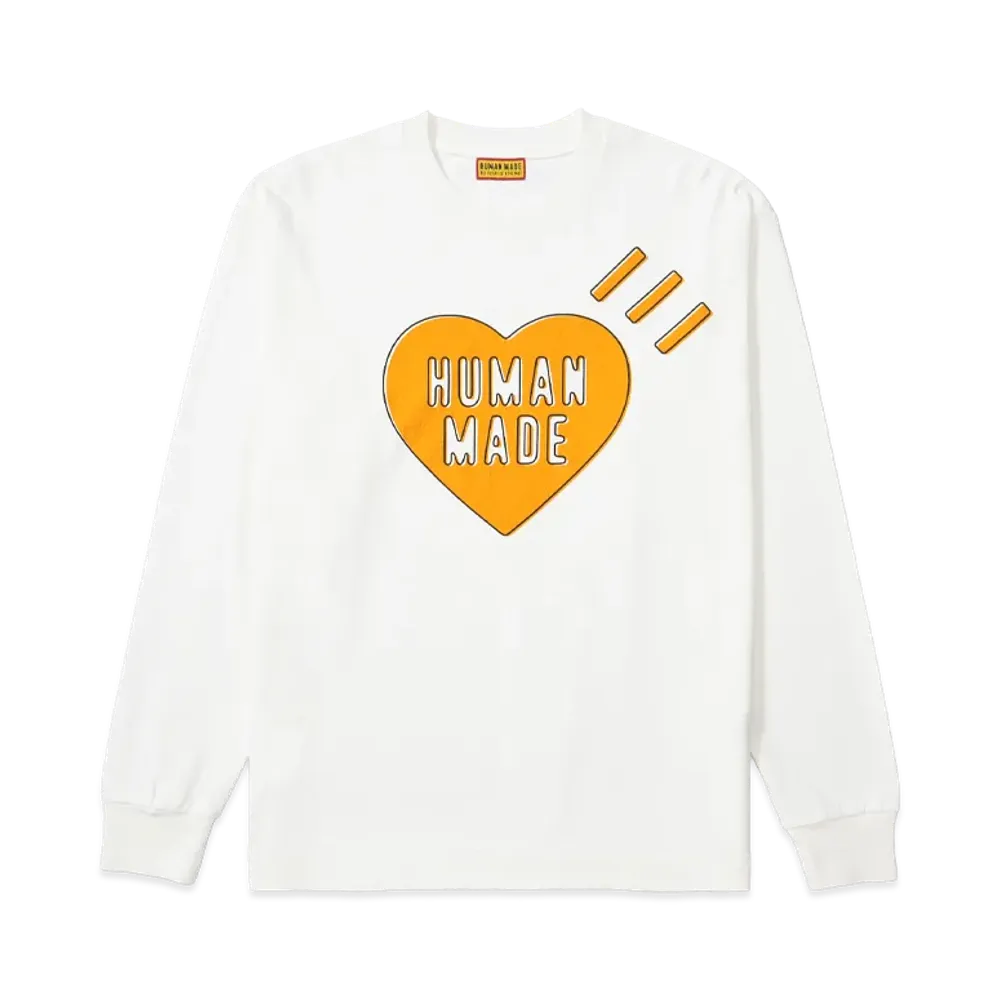 HUMAN MADE Graphic L/S T-Shirt "White"