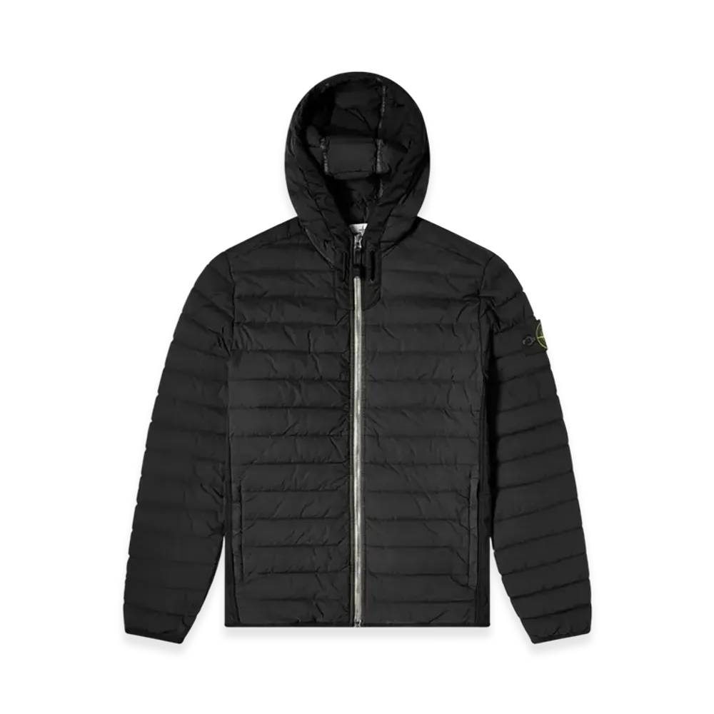 Stone Island 44525 Loom Woven Down Chambers Stretch Nylon-TC Jacket - 21SS "Black"