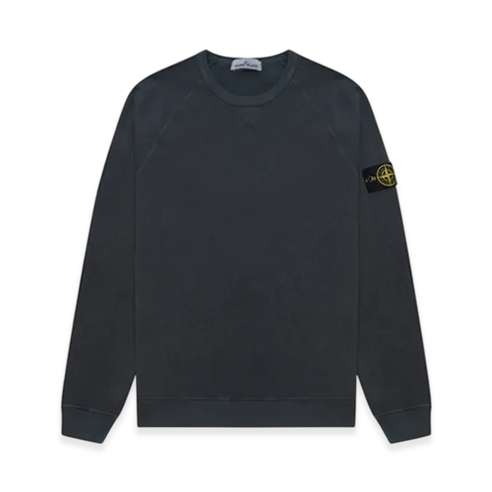Stone Island 66360 Garment Dyed Malfile Fleece Crewneck Sweatshirt - 22SS "Steel Grey"