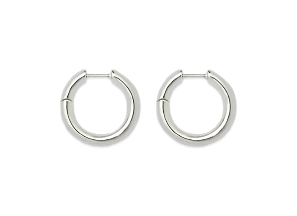 HYKE x END CUSTOM JEWELLERS Women's Bold Hoop Earrings "Silver"
