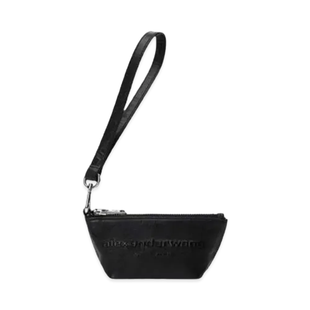 Alexander Wang Crackle Patent Leather Coin Purse "Black"