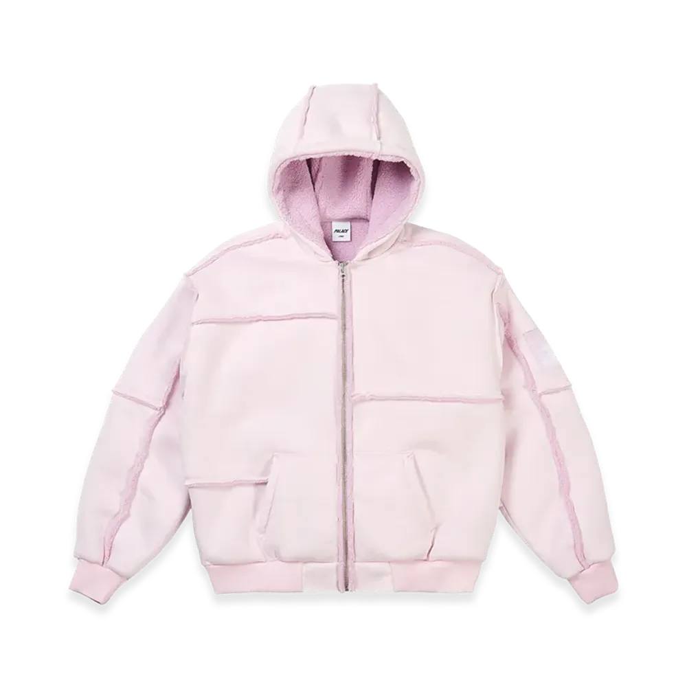 PALACE Patch Me Up Shearling Jacket "Sweet Pink"