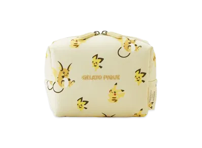 GELATO PIQUE x Pokemon Patterned Pouch "Yellow"