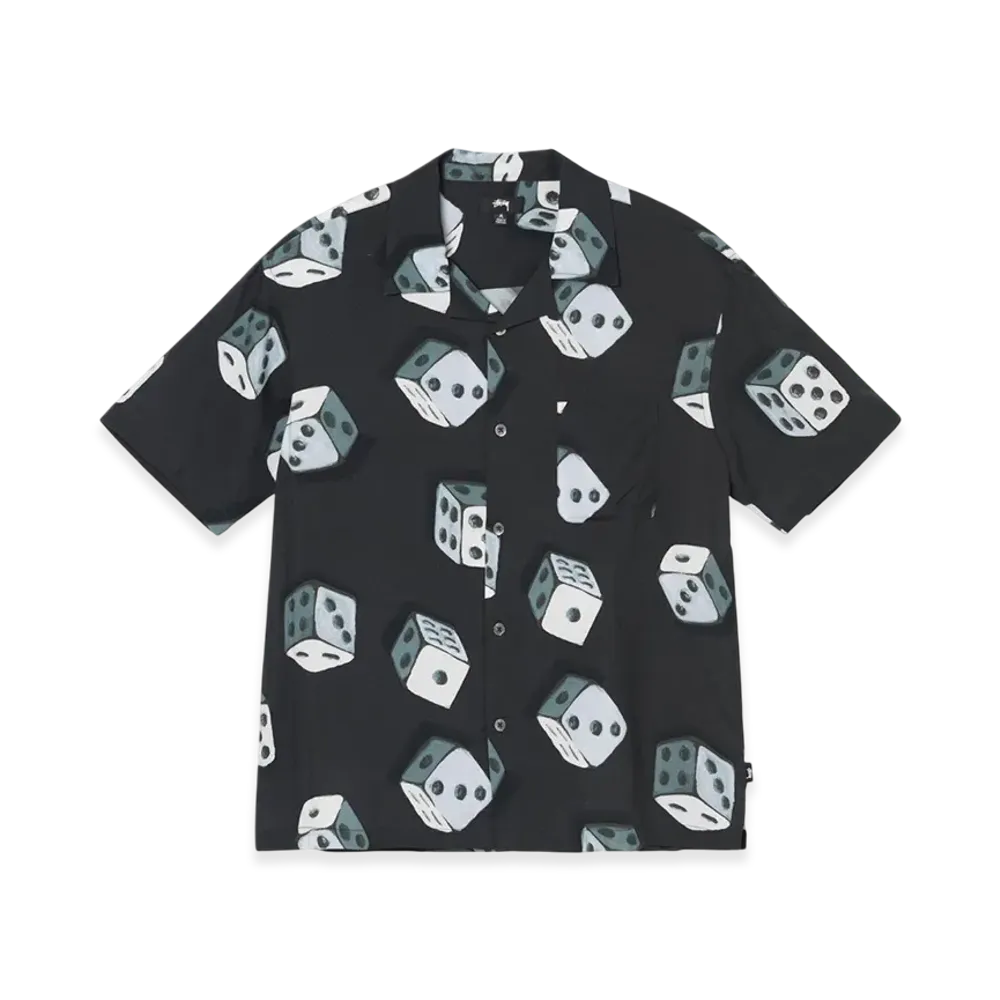 Stussy Dice Pattern Shirt "Black"