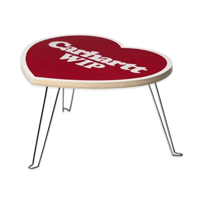 Carhartt WIP Heart Folding Table "Scarlet/White"