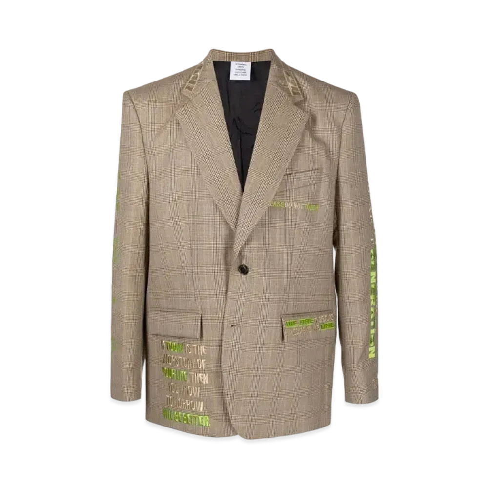 VETEMENTS Single Jacket "Tan"