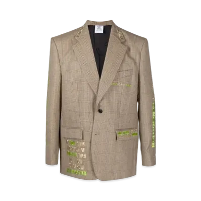 VETEMENTS Single Jacket "Tan"