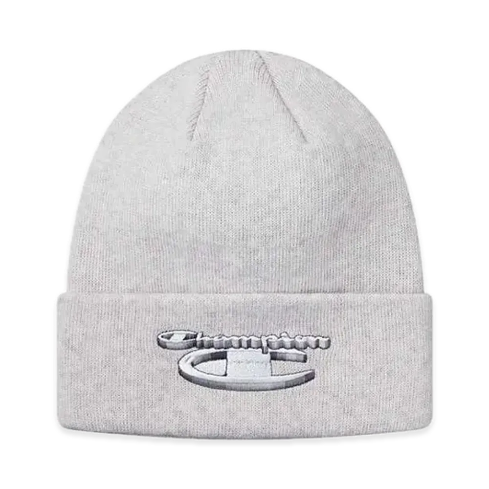 Supreme x Champion 3D Metallic Beanie "Ash Grey"