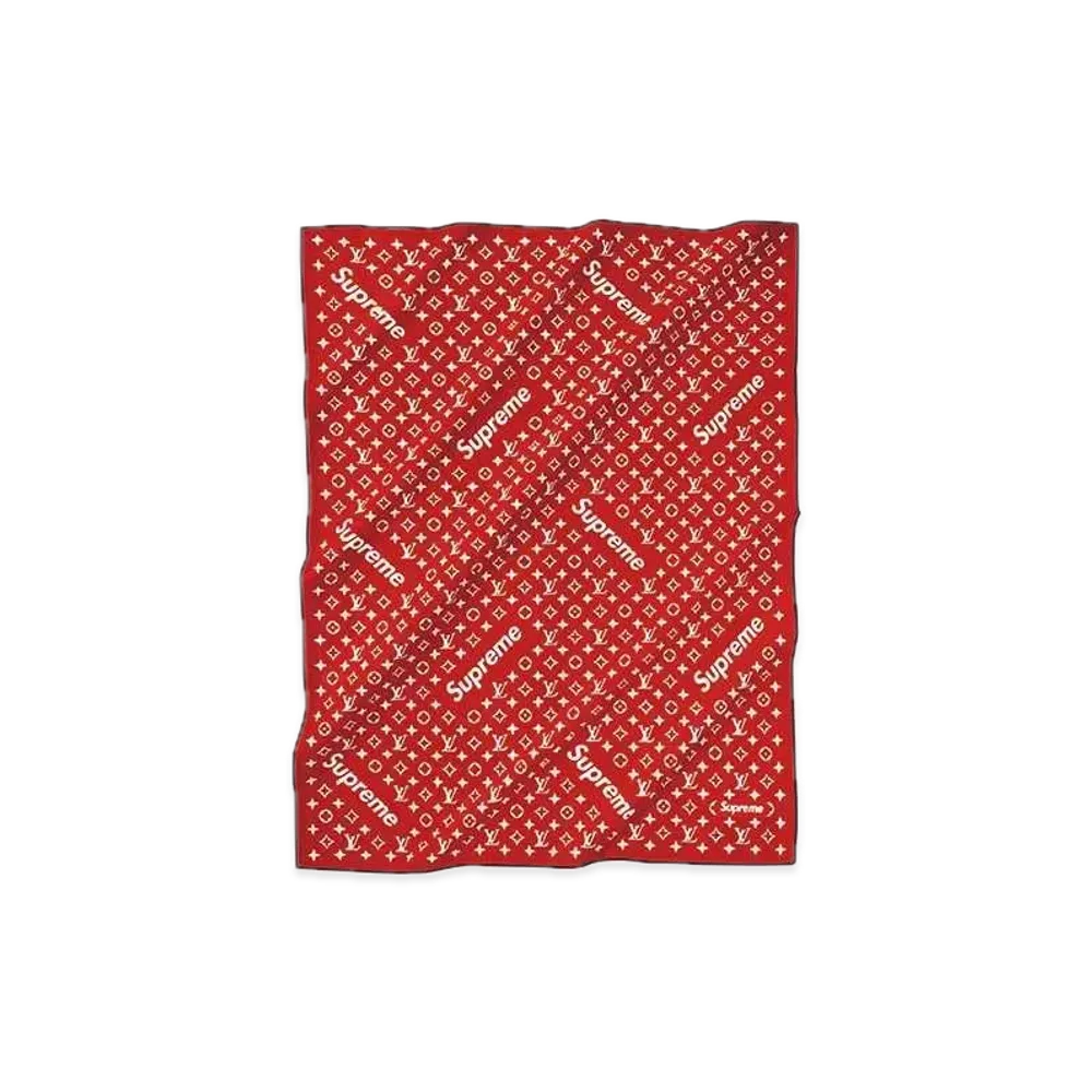 Supreme x Louis Vuitton Monogram Blanket "Red"