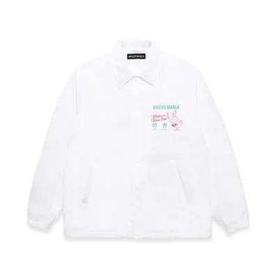 WACKO MARIA x 鶏舎 Coach Jacket "White"