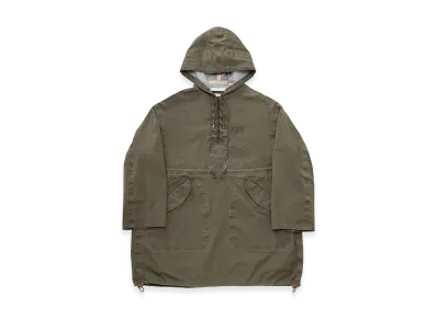 visvim Chinook Poncho 3L DMGD "Olive"