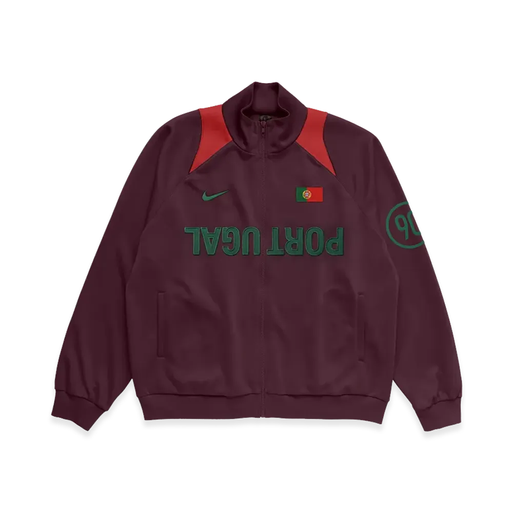 Travis Scott Cactus Jack x Nike Portugal Total 90 Anthem Jacket "Burgundy"