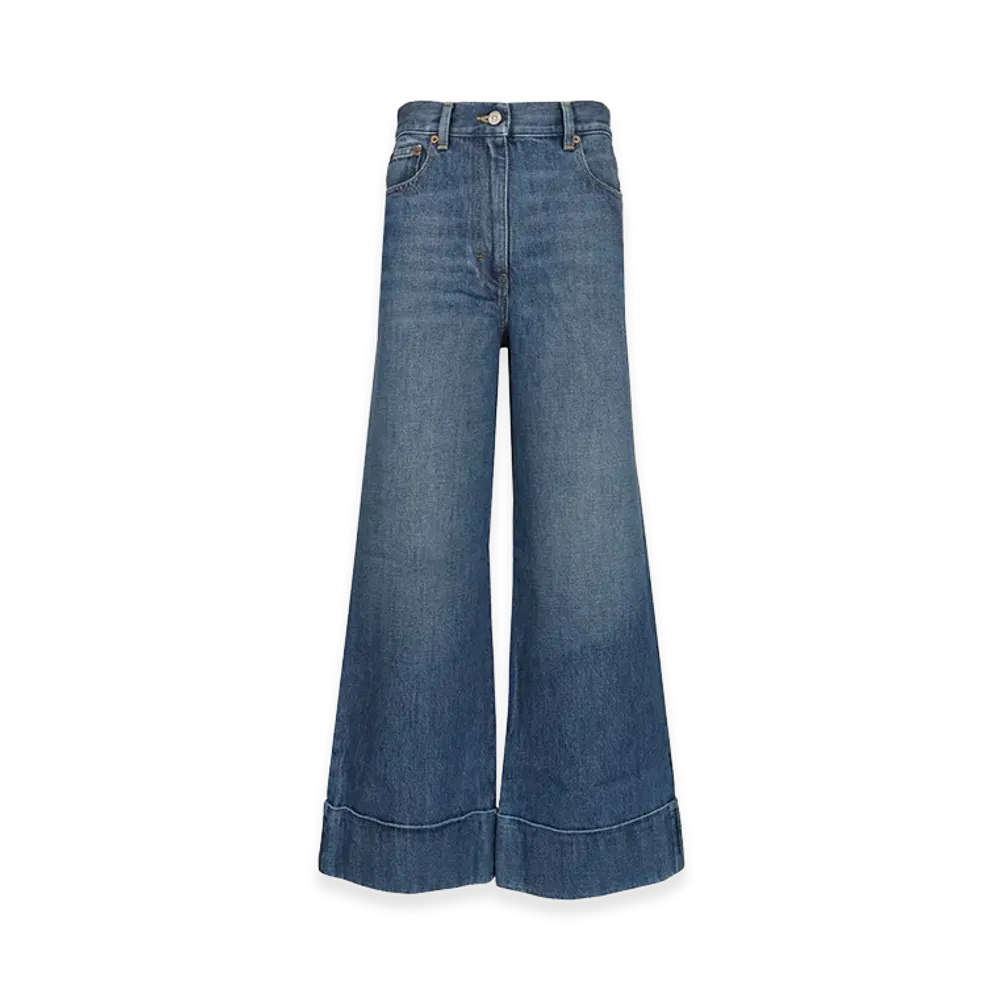 Valentino Women's Denim Trousers "Blue"