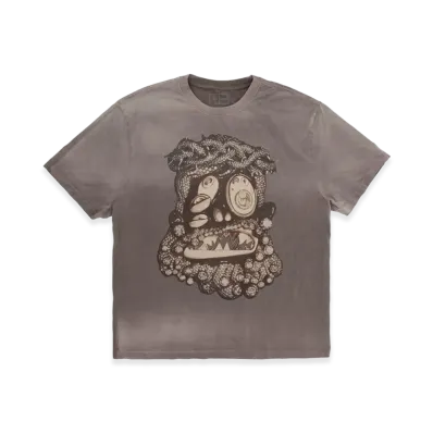 Travis Scott Cactus Jack x Takashi Murakami Melted Utopia Dream Tee "Brown"