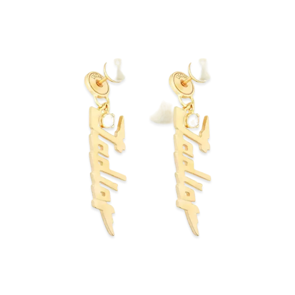 Dior Tribales Earrings "Gold/White"