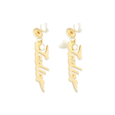 Dior Tribales Earrings "Gold/White"