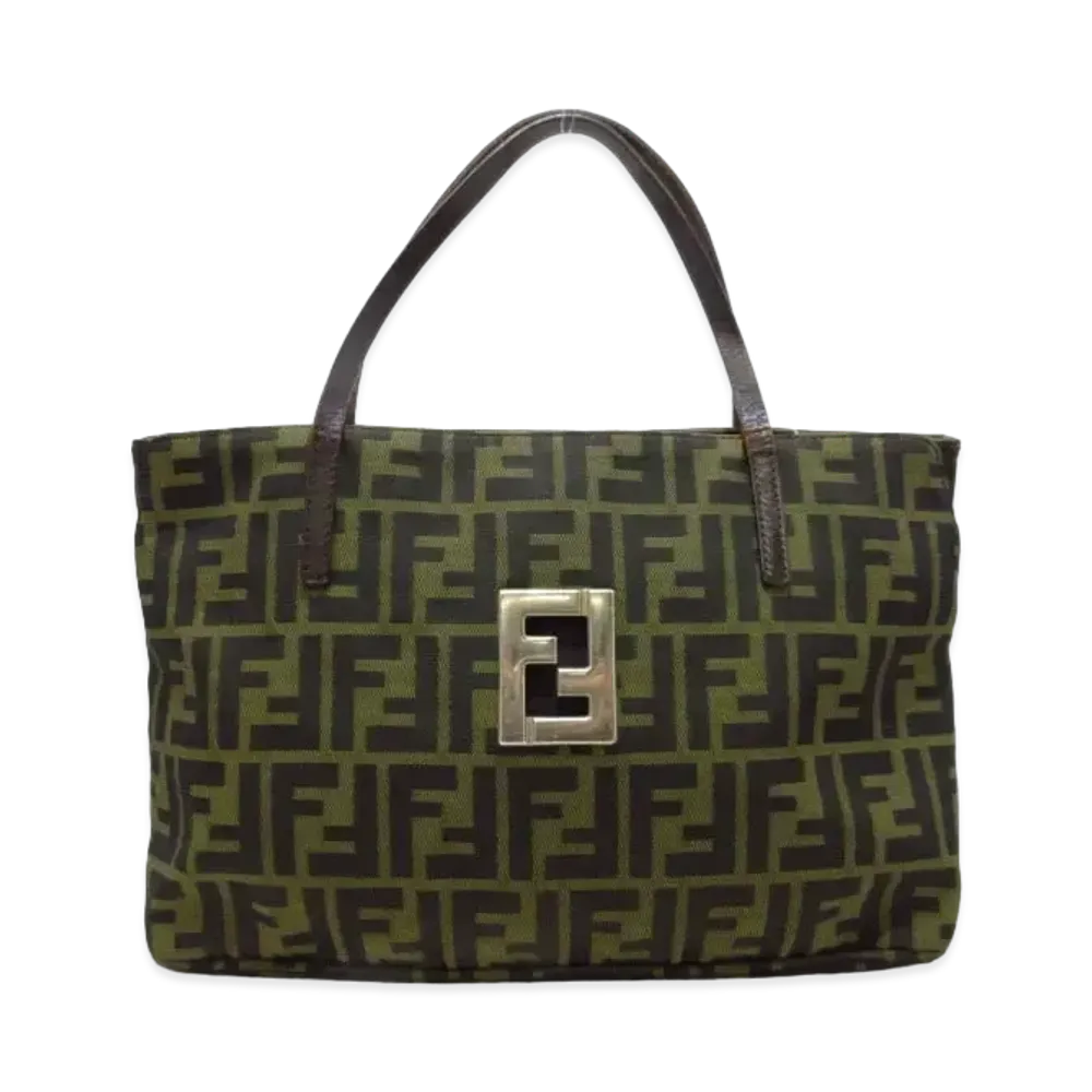 FENDI Zucca Handbag "Khaki"