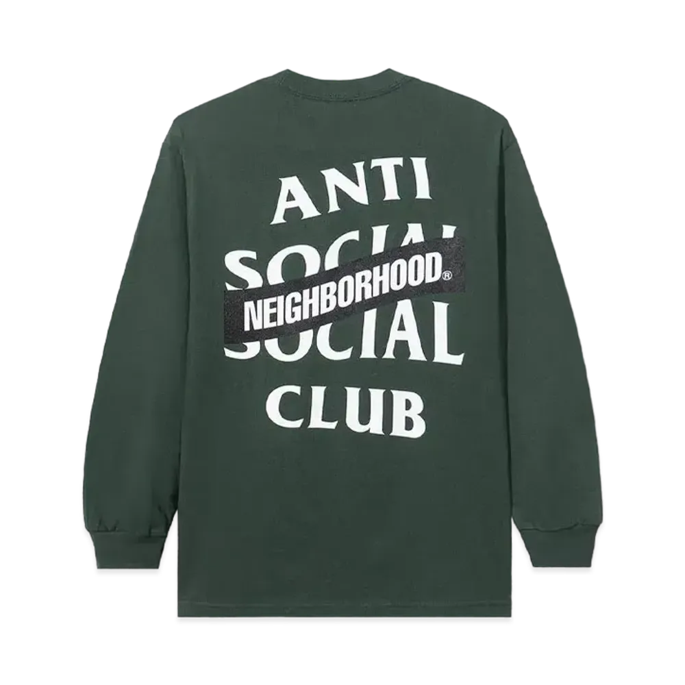 ANTI SOCIAL SOCIAL CLUB x Neighborhood AW05 Long Sleeve Tee Longsleeve Tee "Green" (FW20)