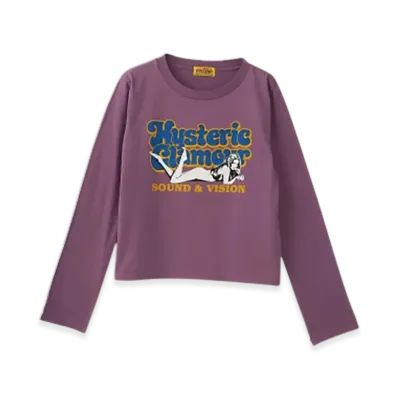 HYSTERIC GLAMOUR Sound&Vision T-Shirt "Purple"