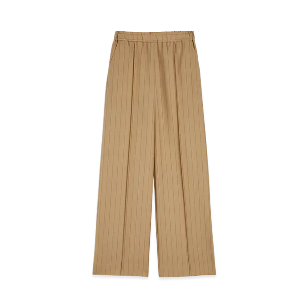 Jil Sander Wool Blend Pinstripe Trousers "Strawberry Whirl"